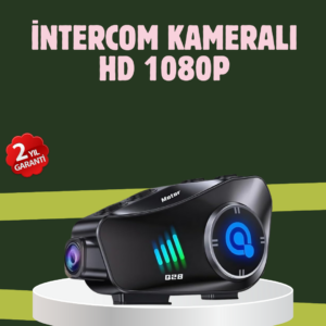 Q28 Full HD Kameralı Motosiklet Kask Kulaklığı – 45 Saat Müzik, IPX6 Su Geçirmez