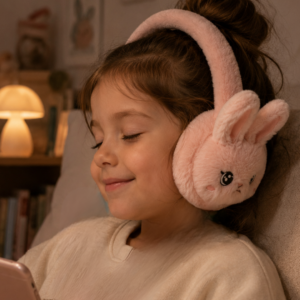 Bluetooth 5.3 Peluş Kulaklık TF Kart Destekli Kablosuz Kulaküstü Kulaklık
