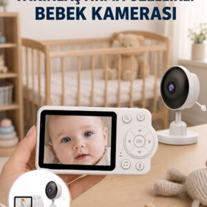 FHSS Teknolojili Güvenli Bebek Monitörü Net Görüntü Yeni Nesil