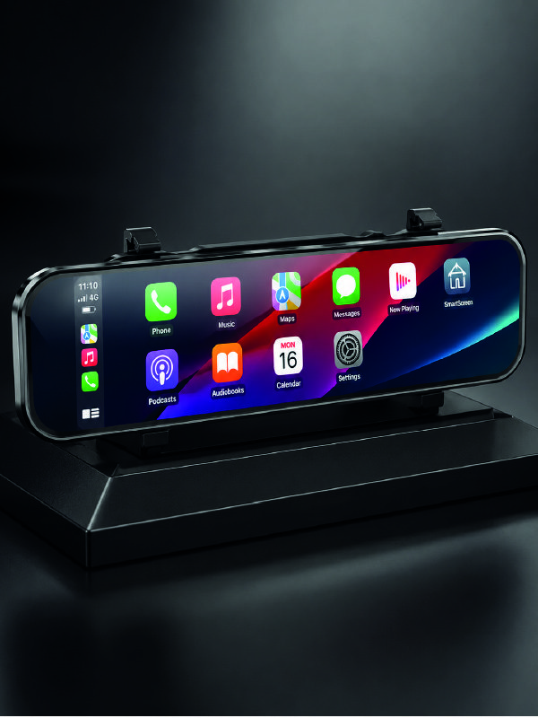 Araç İçi Ayna Carplay Dokunmatik Multimedya ve Kamera Kayıt Ekranı
