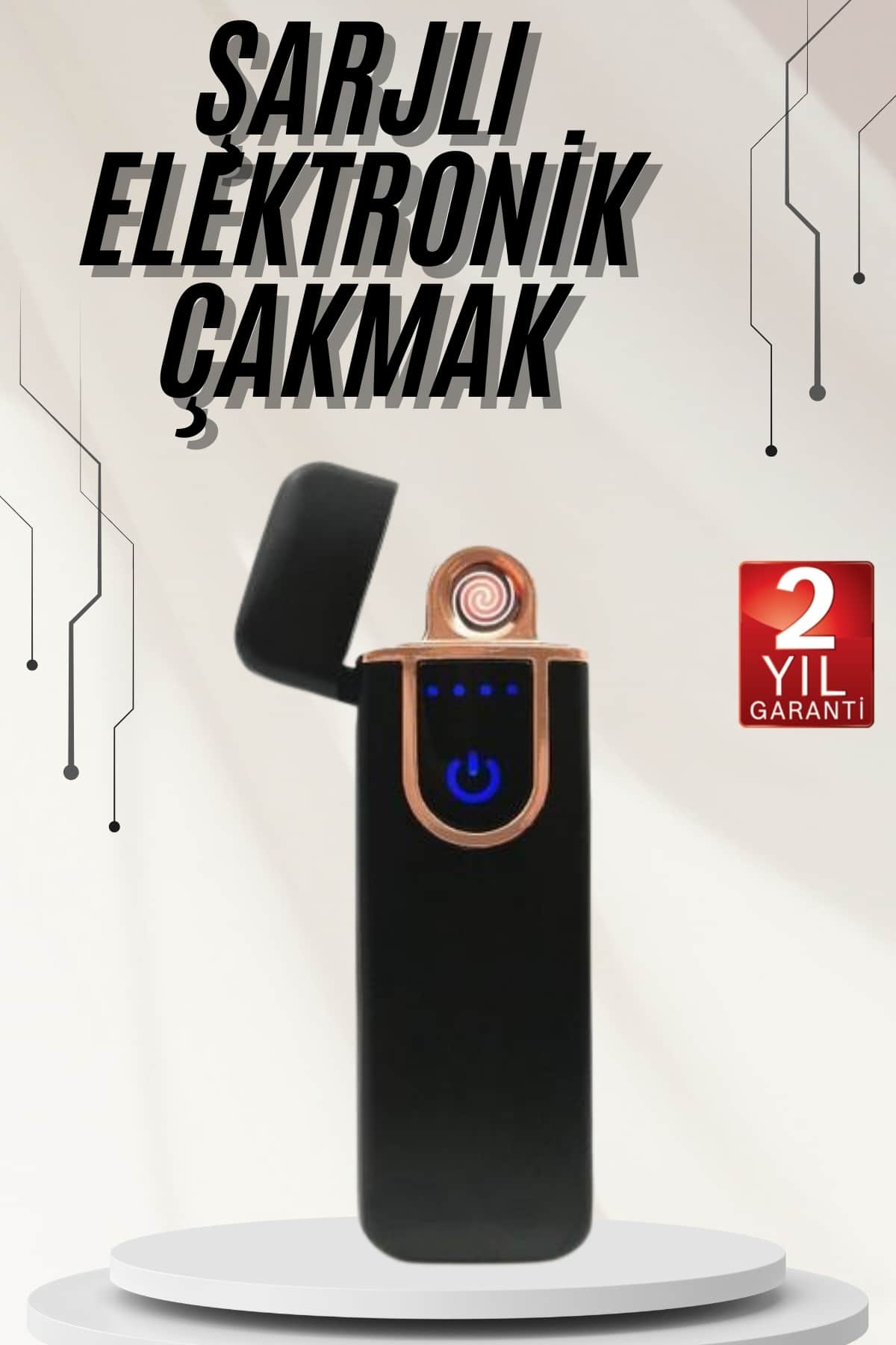 Elektronik Çakmak Kamp Çakmağı Rüzgardan Etkilenmez