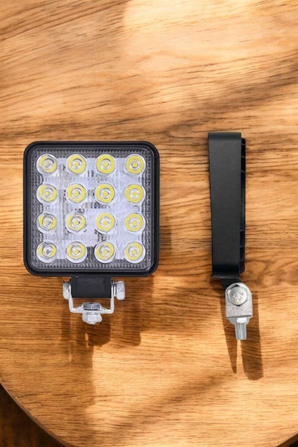 Tepe Lambası Çalışma Lambası Sis Lambası 16 Led Beyaz Led Işık