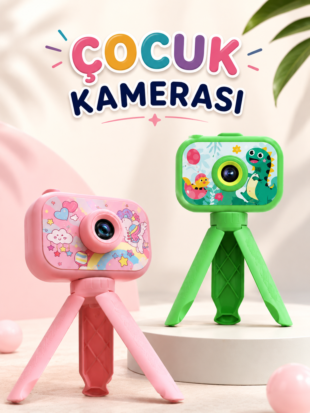Çocuklara Özel Dijital LCD Ekran 1080P HD Görüntü Kaliteli