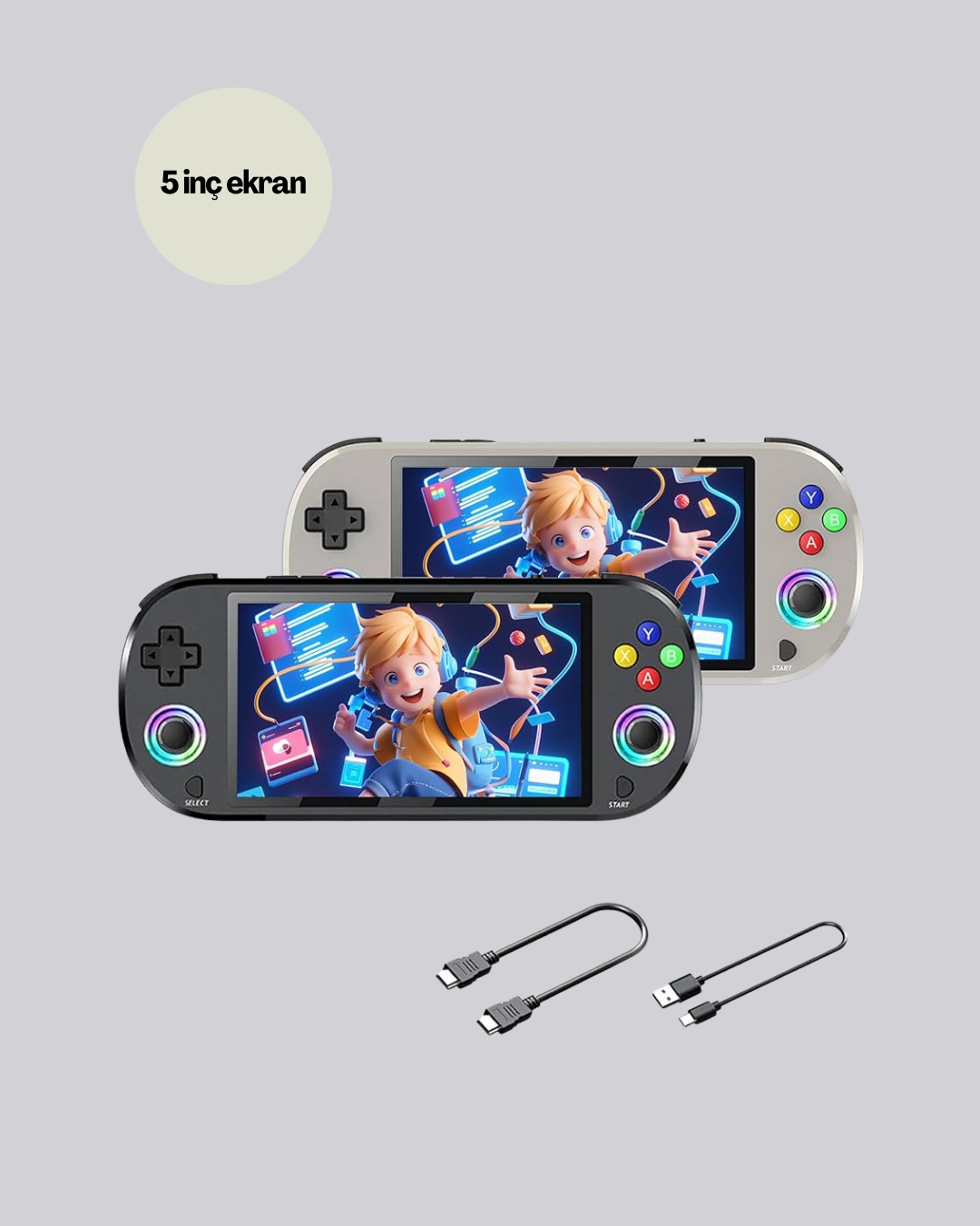 Hızlı Şarjlı, RGB Aydınlatmalı Konsol