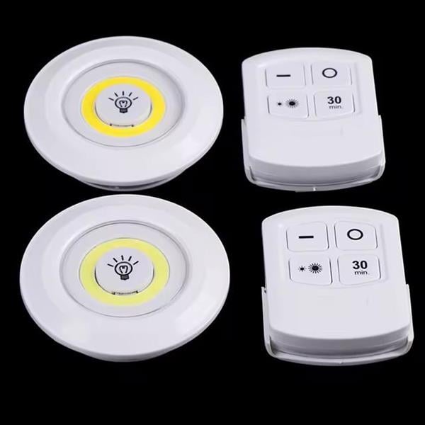 Led Lamba 3'lü Uzaktan Kumandalı Yapışkanlı Beyaz Işık (Kopya)