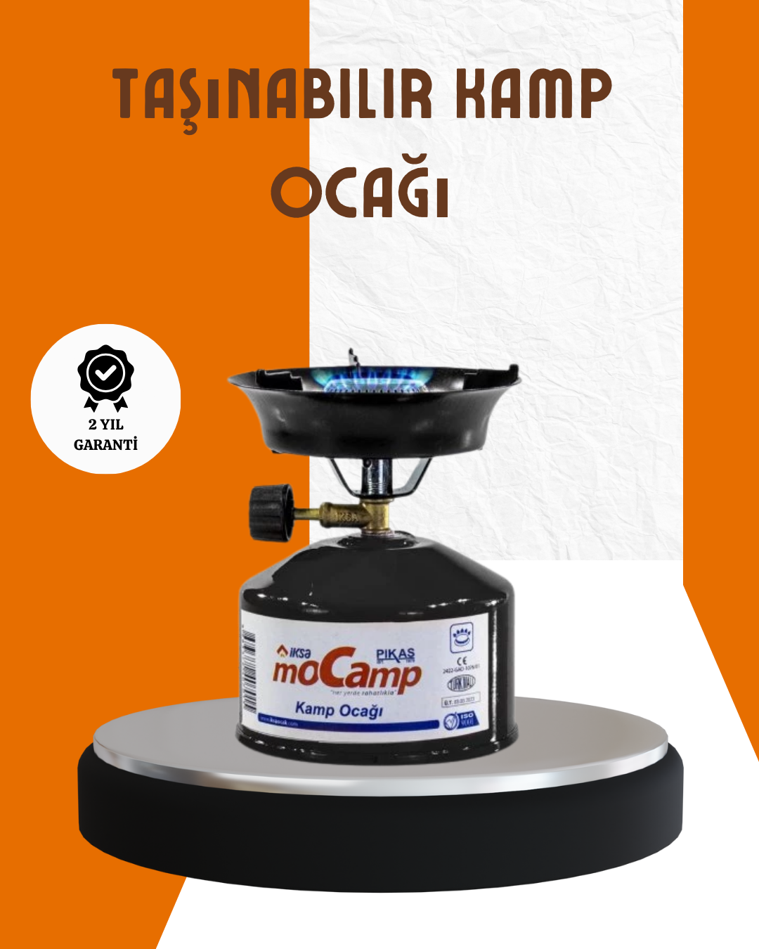 Taşınabilir Metal Gövdeli Kamp Ocağı Seti