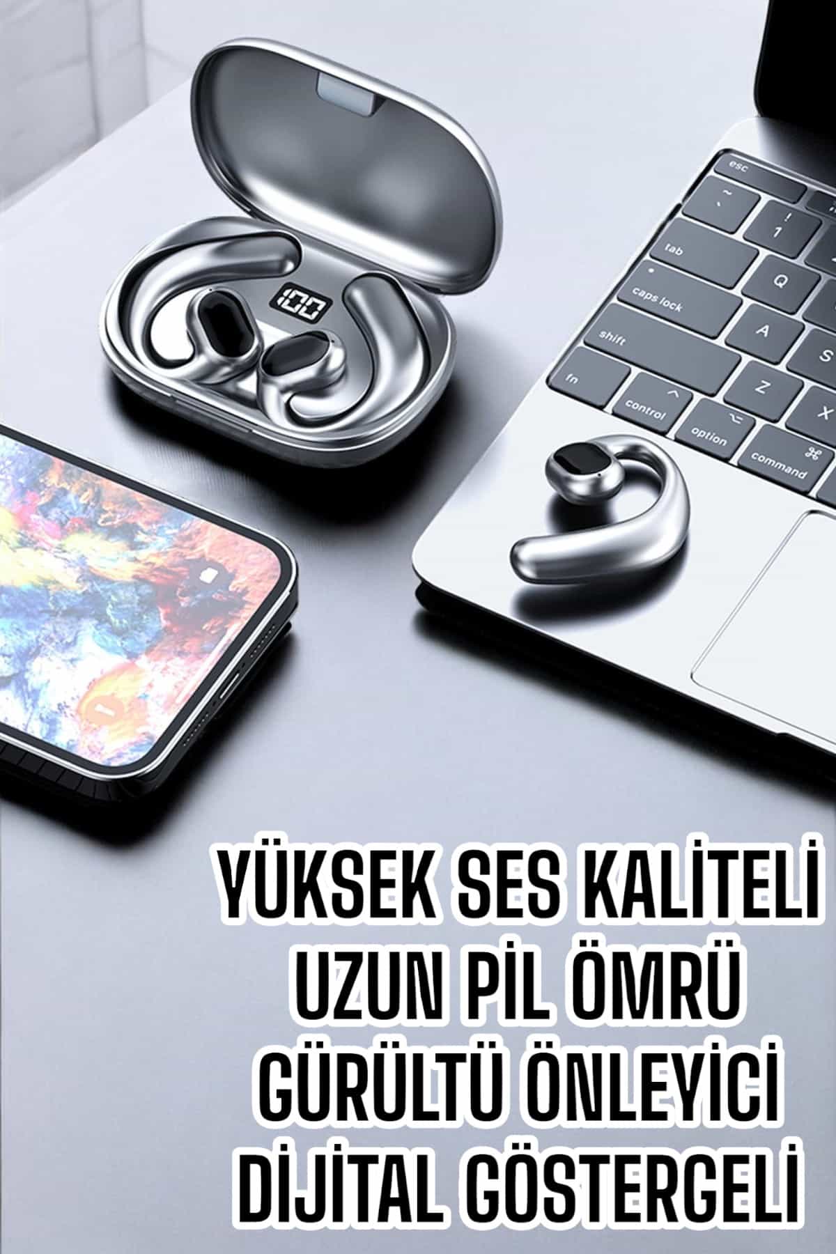 Bluetooth Kulaklık Küpe Görünümlü Yüksek Ses Kaliteli Gamer Kulaklık