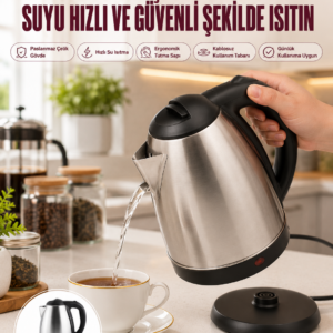 Çelik Su Isıtıcı Kettle Dayanıklı Paslanmaz Çelik Uzun Ömürlü