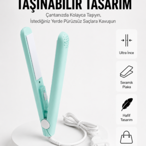 Seyahat Tipi Taşınabilir Saç Düzleştirici Saç Şekillendirici Yüksek Isı Ayarlı
