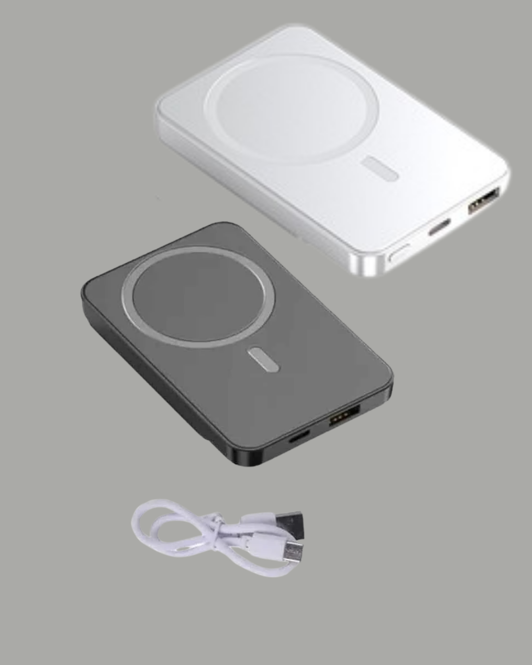 10000mAh Kapasiteli Manyetik USB-C ve Kablosuz Powerbank W09