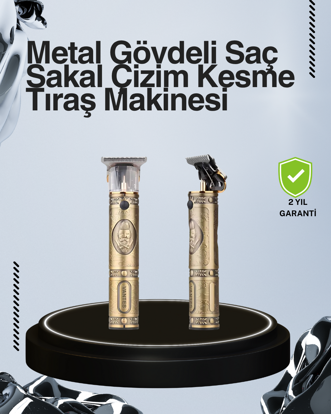 Kompakt Tasarımlı, Uzun Pil Ömürlü Saç Sakal Kesme Makinesi