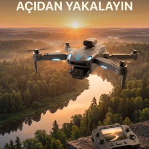 Ekranlı Kumandalı Çift Kameralı Drone ile Havadan Çekim