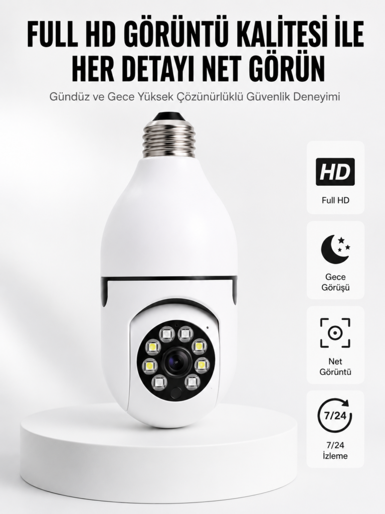 İki Yönlü Ses Destekli Full HD Akıllı Kamera Yeni Nesil