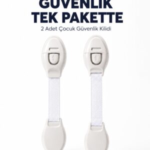 2 Adet Güçlü Yapışkanlı Çocuk Güvenlik Kilidi