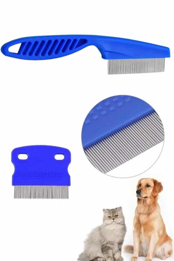 4'lü Bit Evcil Hayvan Tarak Seti Kedi Köpek Bit Tarak Seti Pire Tarağı