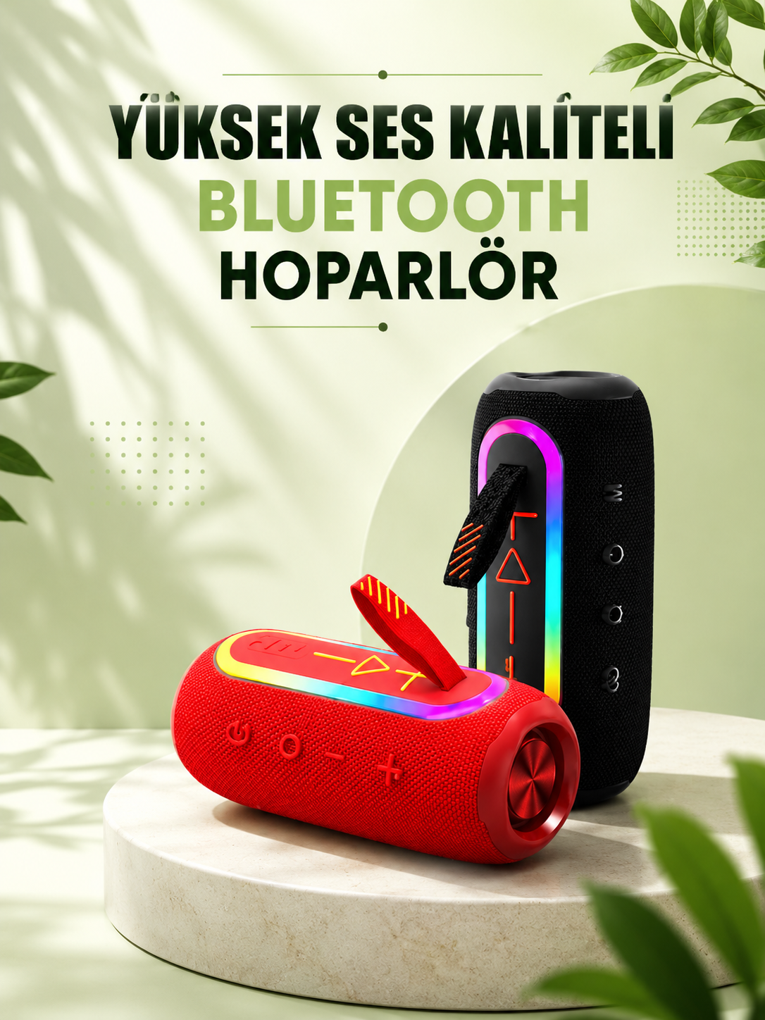 Kablosuz Bluetooth Hoparlör Uzun Pil Ömrü Taşınabilir