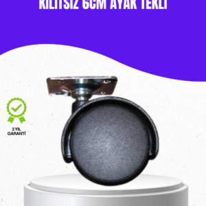 6 cm Kilitsiz Masa Ayağı Tekli Döner Tekerlek