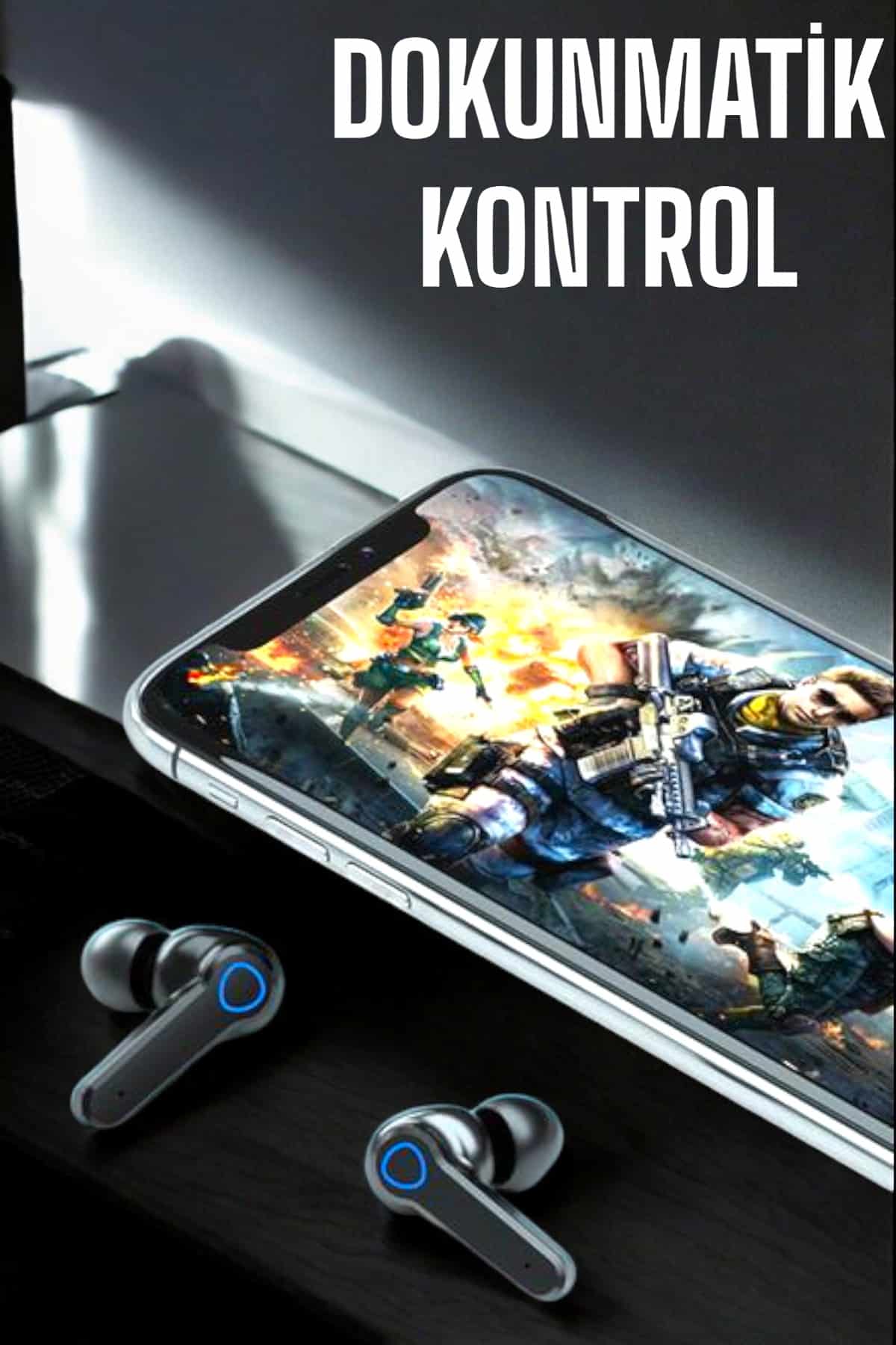 Kablosuz Bluetooth Kulaklık Dokunmatik Kontrol Uzun Pil Ömrü
