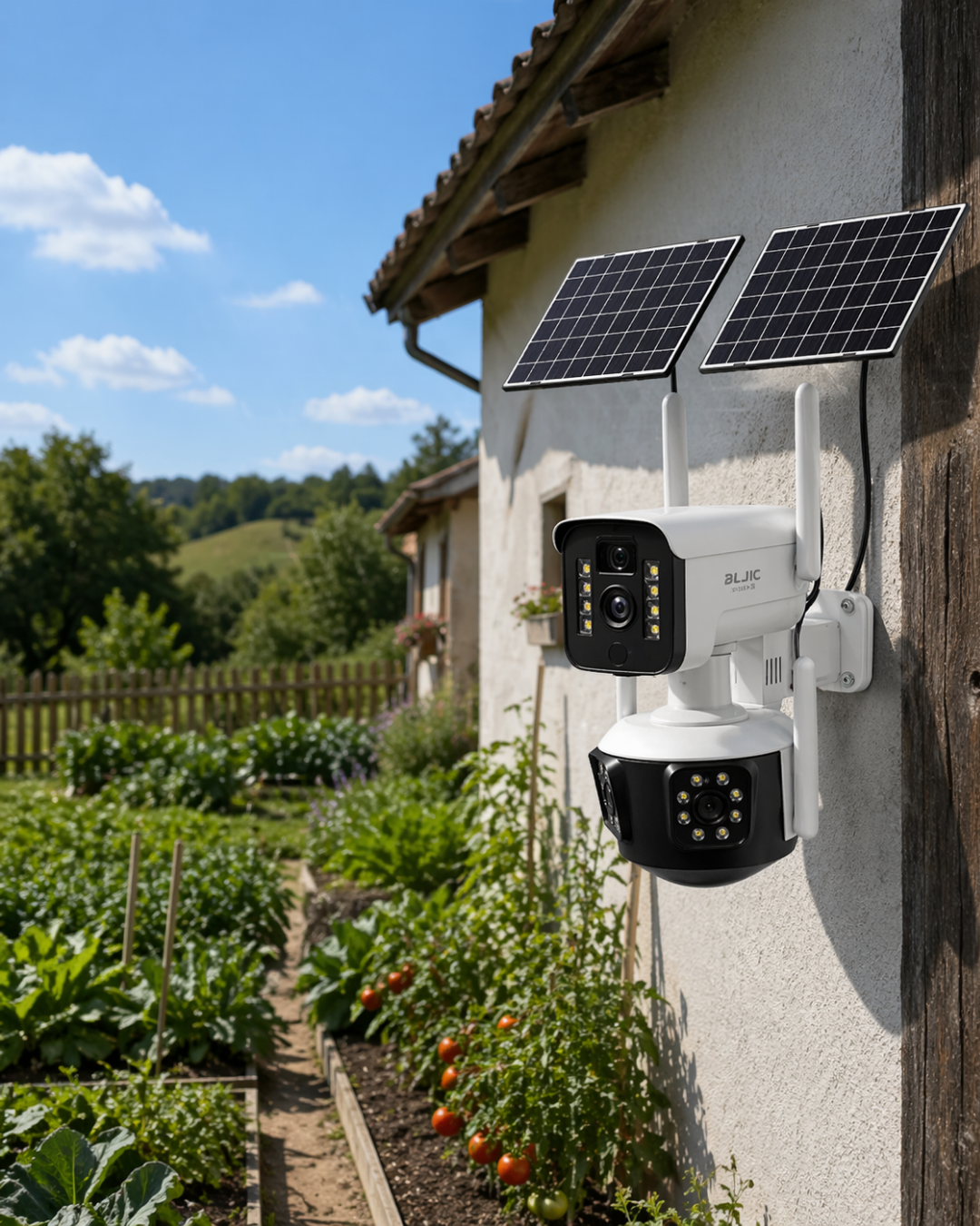 Güneş Enerjili Arıcı Kamerası 4G SIM Kartlı 9MP Üç Lens Yayla Güvenlik Kamerası 2 Yıl Garantili