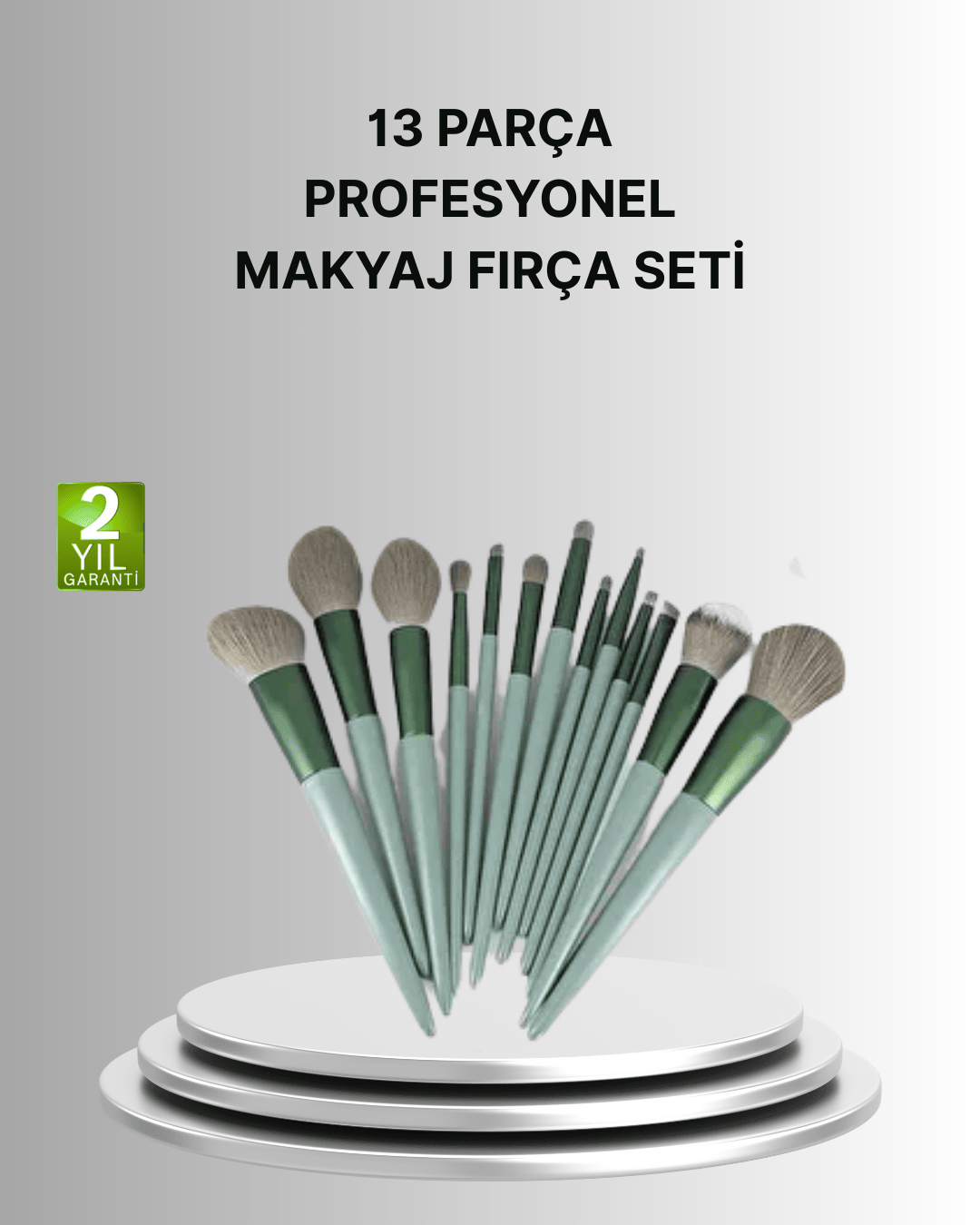 Cilt Dostu Profesyonel Makyaj Fırça Seti Pudra ve Fondöten İçin Uygun