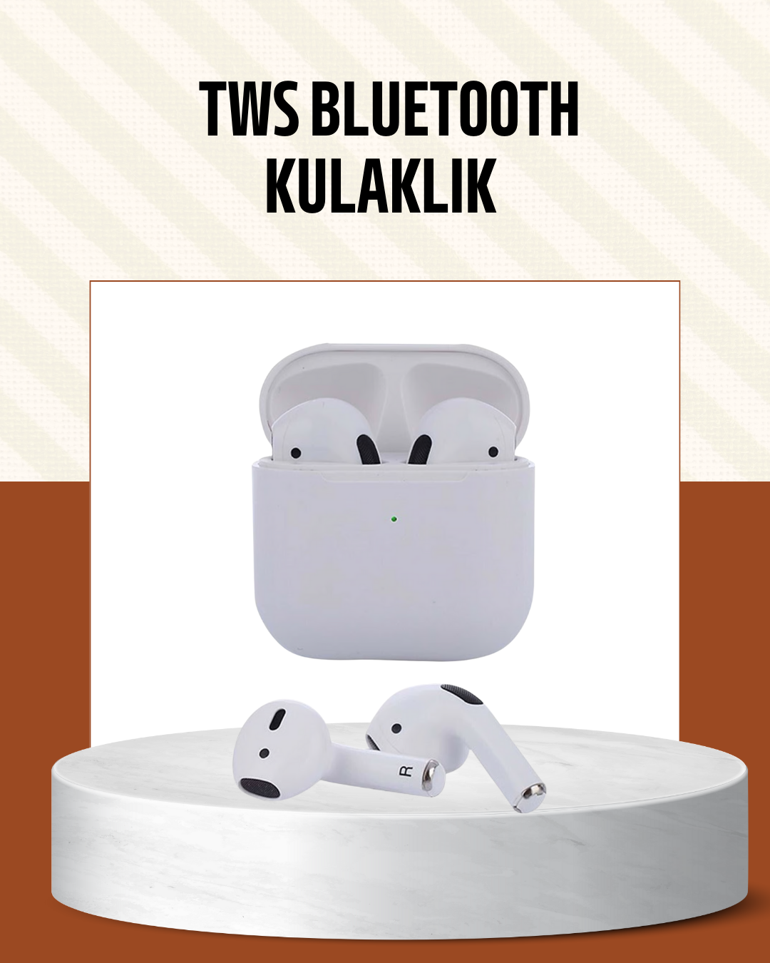 iPhone 11 12 13 14 15 Uyumlu TWS Bluetooth Kulaklık Gürültü Önleyici HiFi Stereo