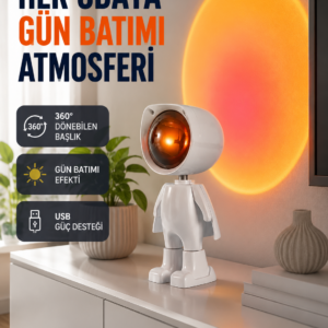 Loş Işıklı Şarjlı Ortam Lambası – Kompakt ve Portatif Yeni Nesil