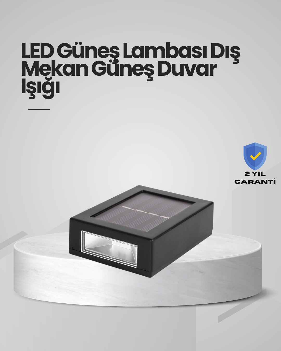 Güneş Enerjili LED Duvar Aydınlatması