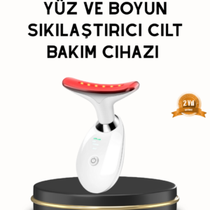 Boyun ve Gıdı Toparlayıcı EMS Cilt Sıkılaştırıcı 7000 Titreşim Isı Terapisi
