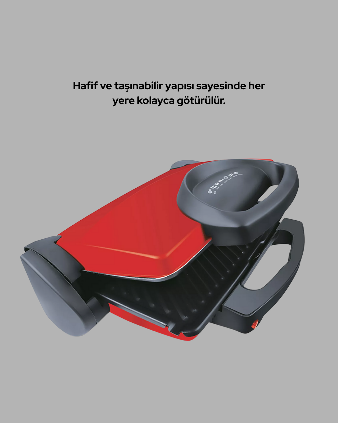 2000 Watt Teflon Tost Makinesi – Geniş Plaka, Ayarlanabilir Isı, Kolay Temizlik