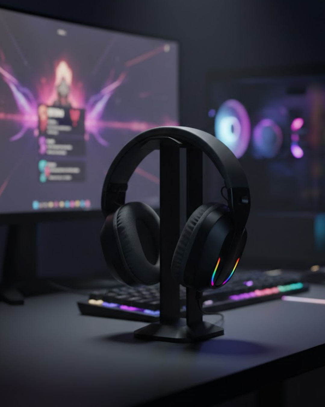 Kablosuz Oyuncu Kulaklığı RGB Aydınlatmalı Bluetooth Mikrofonlu Gaming Headset