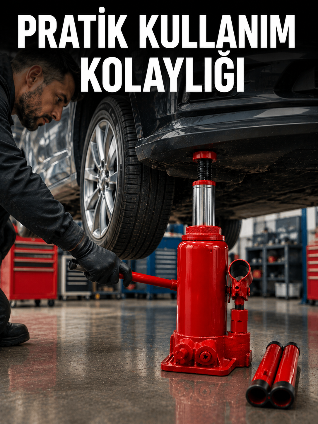 Sağlam Taban Yapılı Güvenilir Hidrolik Şişe Kriko