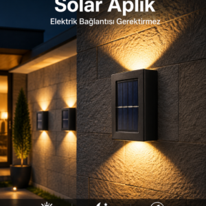 Bahçe Aydınlatması Solar Güneş Enerjili Dekoratik Led Işıklı Lamba