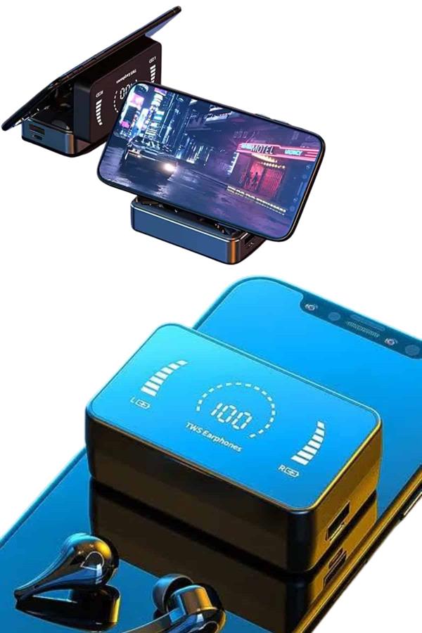 TWS Bluetooth Kulaklık Aynalı Kulaklık Dijital Göstergeli Dokunmatik Kontrol
