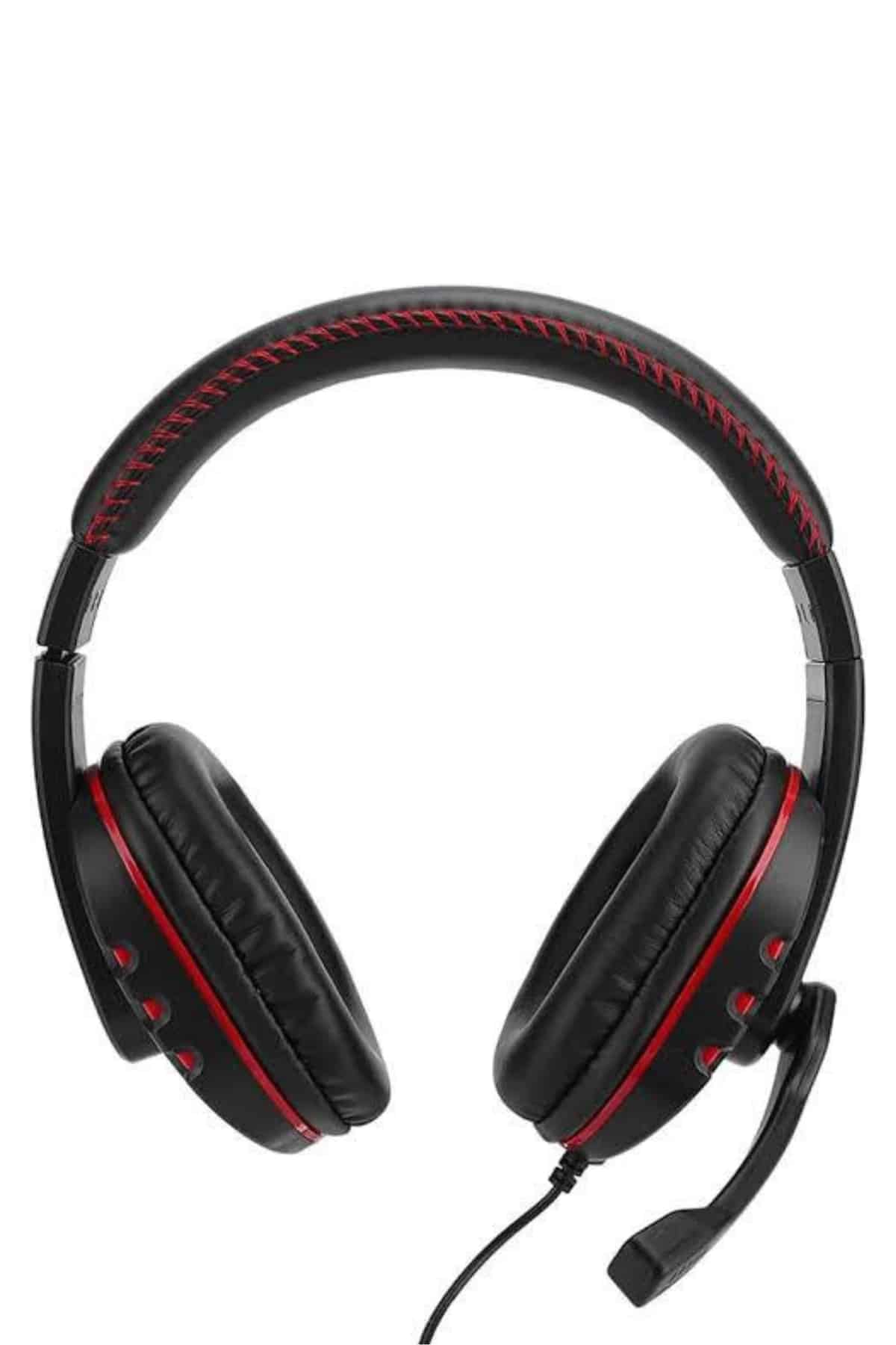 Yüksek Ses Kalitesine Sahip Mikrofonlu Oyuncu Kulaklığı Stereo Yastıklarla