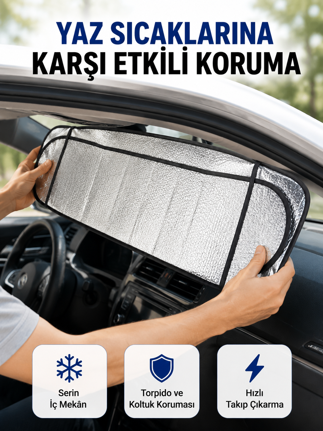 Sünger İzolasyonlu Katlanabilir Güneşlik