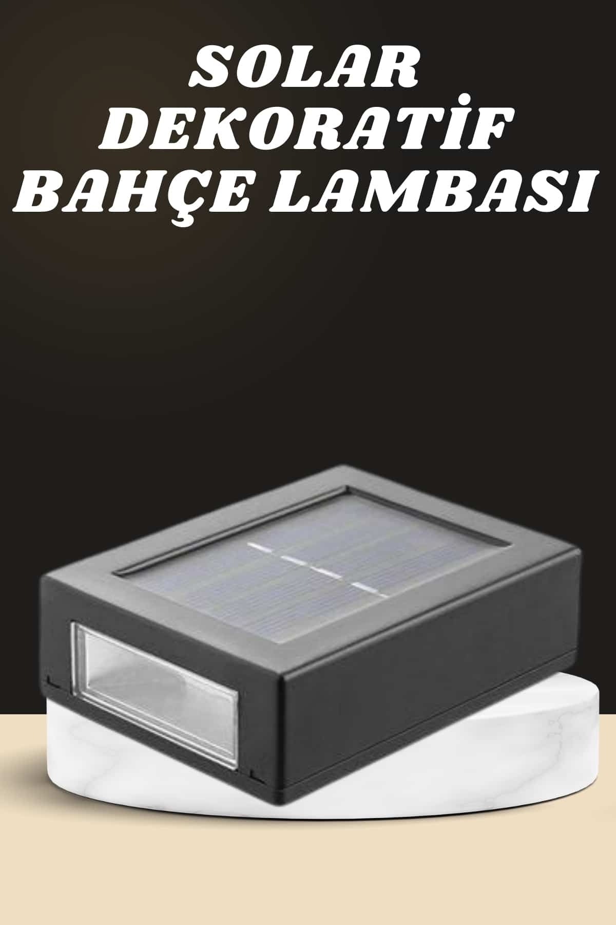 Solar Güneş Enerjili Bahçe Aydınlatması Dekoratif Duvar Lambası