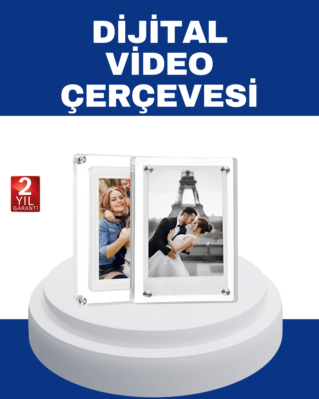 1024x600 Çözünürlüklü 7 İnç Dijital Görüntü Çerçevesi – Canlı ve Net Ekran