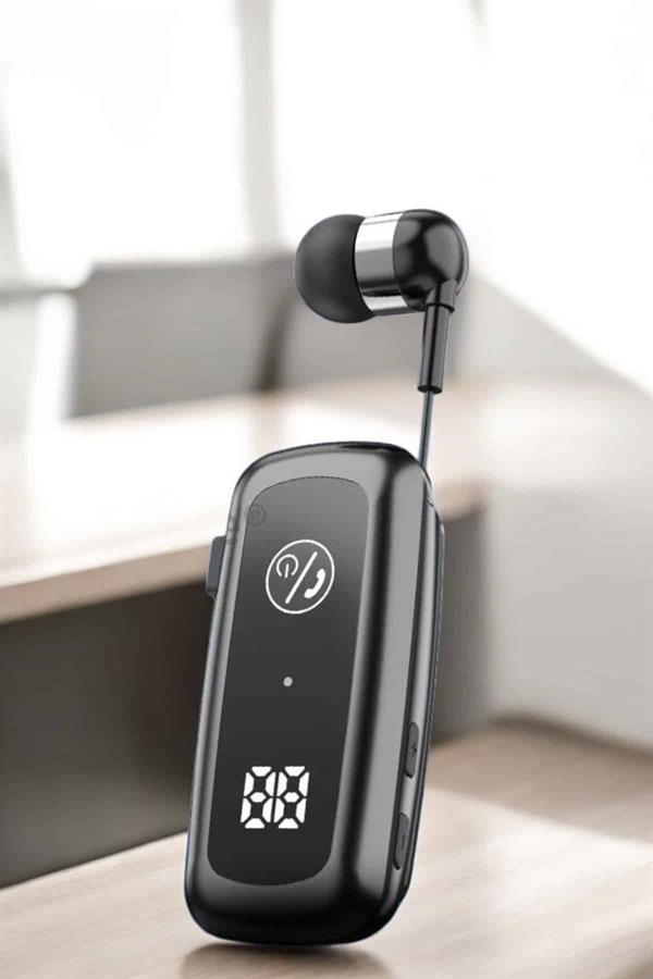 Kablolu Bluetooth Kulaklık Kulak İçi Stereo Mikrofonlu Dijital Göstergeli