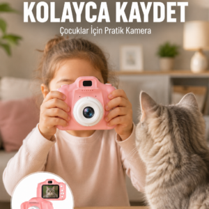 HD Video Kayıt Özellikli Mini Dijital Kamera Fotoğraf Çekimli USB Şarjlı Yeni Nesil