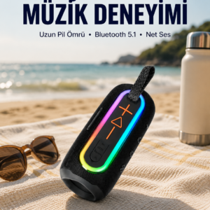 Taşınabilir Bluetooth Hoparlör Kırmızı IP67 Su Geçirmez Yeni Nesil