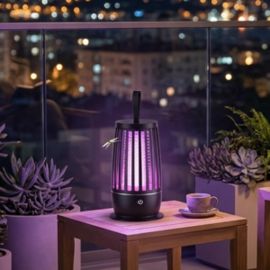 UV Mor Işık Elektrikli Böcek Öldürücü Lamba Gece Aydınlatmalı Sessiz ve Güvenli Kullanım