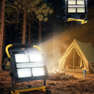 Solar ve USB Şarjlı Güçlü LED Çalışma Lambası Ayarlanabilir Açılı Kamp Feneri