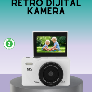 WiFi Bağlantılı 5K Ultra HD Dijital Kamera 75MP Otofokus