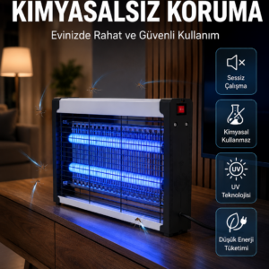 UV Işıklı Elektrikli Sinek ve Uçan Haşere Öldürücü Ev, Ofis ve İşletmeler İçin