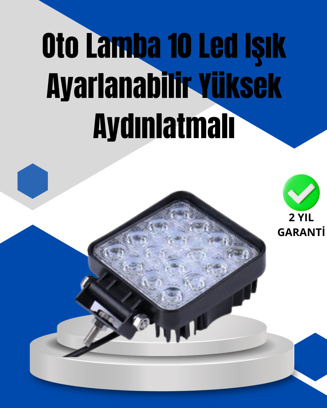 Araç Dışı Aydınlatma İçin LED Far | Zorlu Koşullara Dayanıklı, Çok Amaçlı