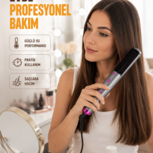 Ergonomik Tasarımlı Hafif ve Taşınabilir Sıcak Hava Fırçası