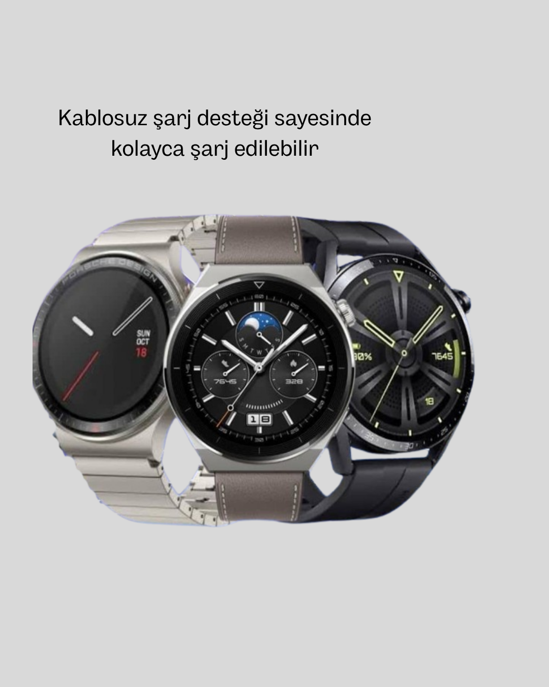 Akıllı Saat NFC – Bluetooth Arama ve Kablosuz Şarj Özellikli