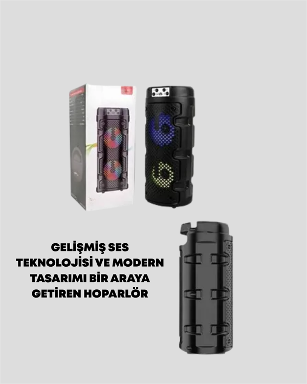 Kompakt Tasarım, Yüksek Ses Performansı – Çoklu Giriş Seçenekli Kablosuz Hoparlör (Bluetooth, USB, SD Kart, AUX)