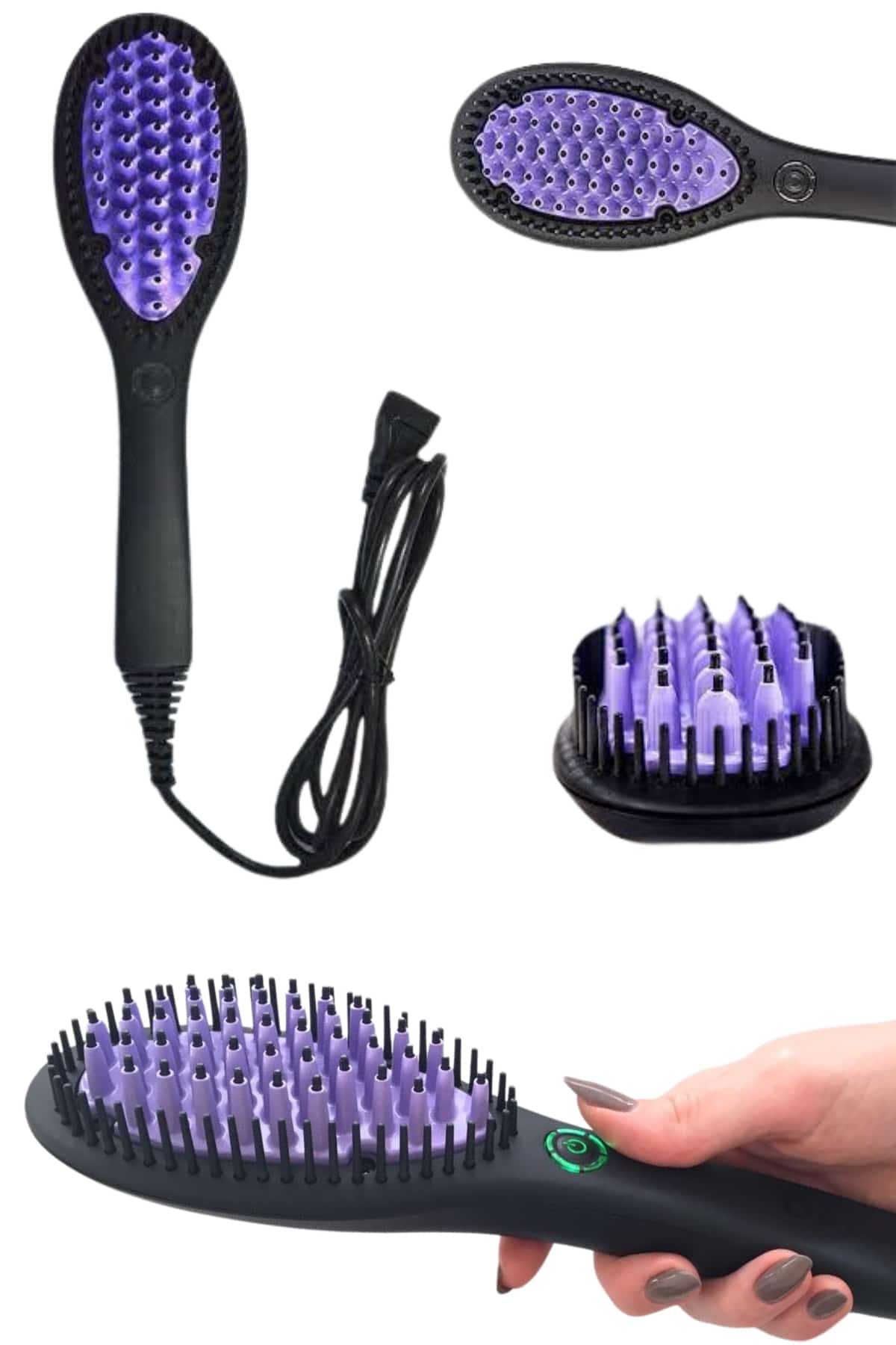 Fön Etkili Elektrikli Sıkı Dişli Taşınabilir Saç Düzleştirici Isı Ayarlı