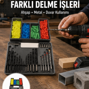 Matkap Ucu Seti Organizerli Çok Amaçlı Delme Uçları Yeni Nesil